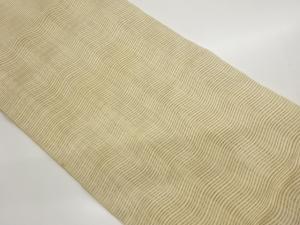 絽綴れ曲線模様織出し名古屋帯